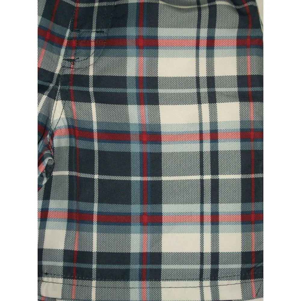 Xtreme Boys Toddler Blue Plaid Swim Trunks Shorts 24 months